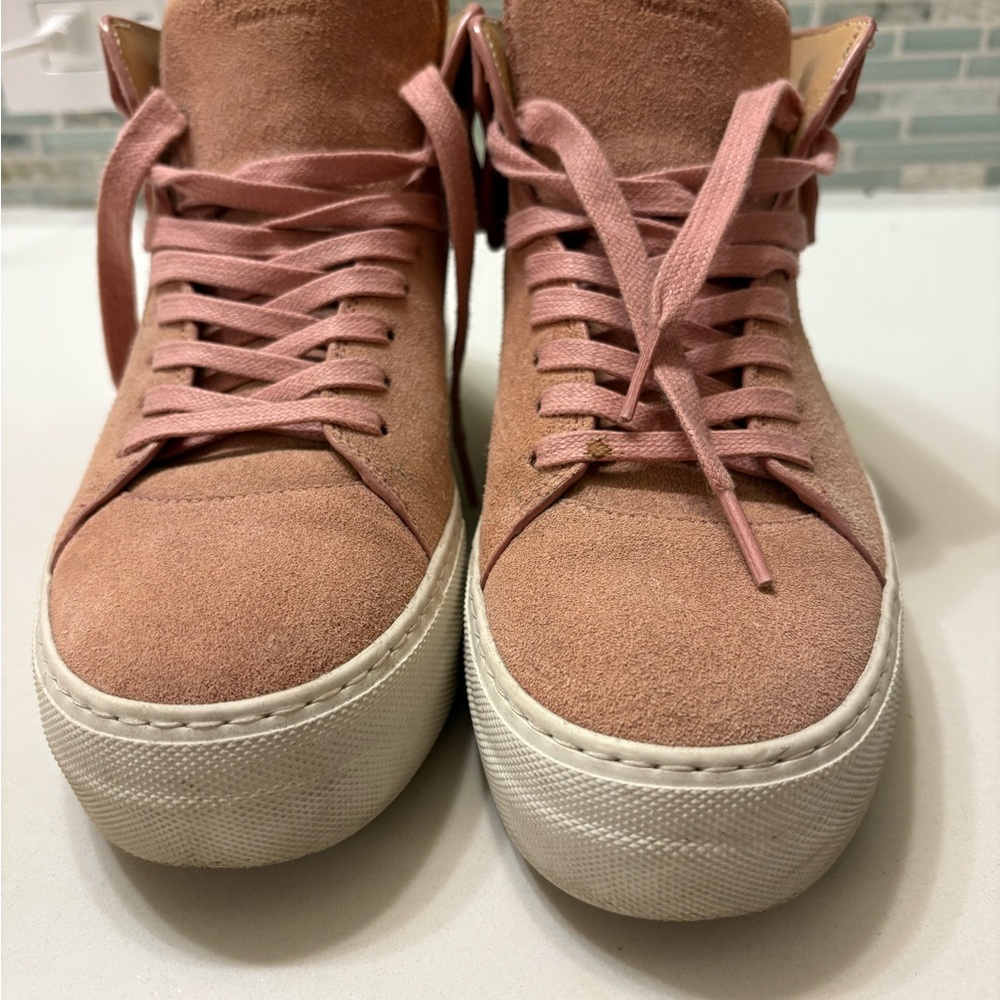 Buscemi Pink Suede Sneakers